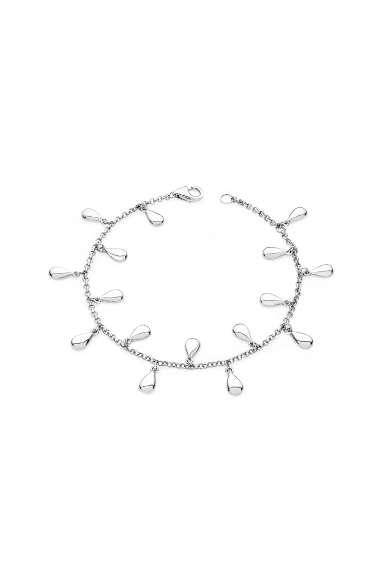 Tear Drop Bracelet, Main, color, Sterling Silver