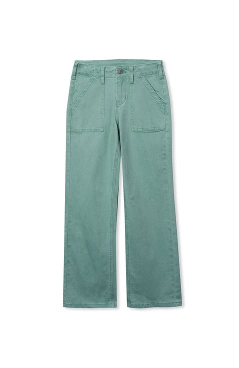 Girls Woven Pull On Utility Cargo Pants