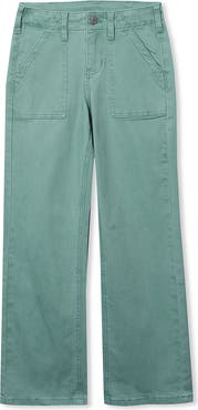 Lands' End Girls Woven Pull On Utility Cargo Pants