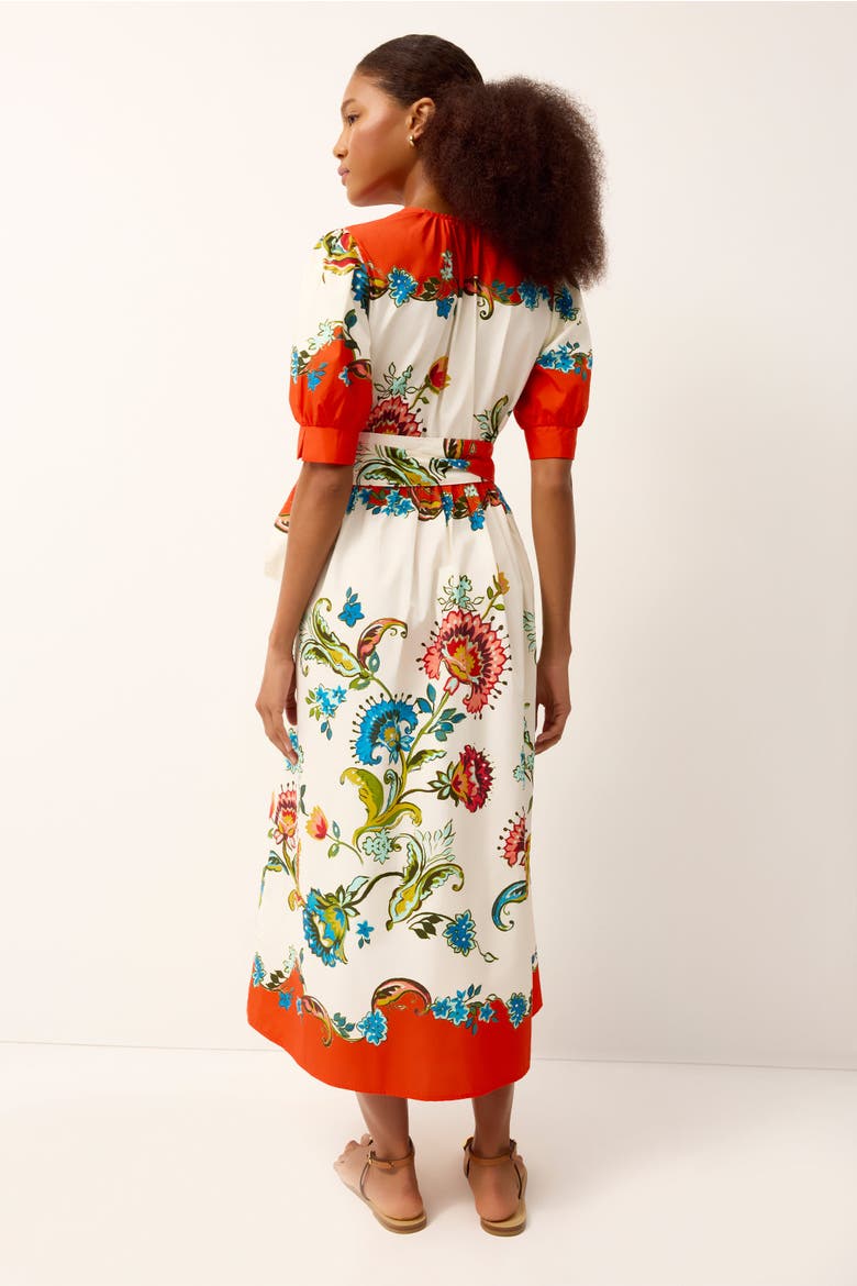 Rita Wrap Dress, Alternate, color, Cartagena