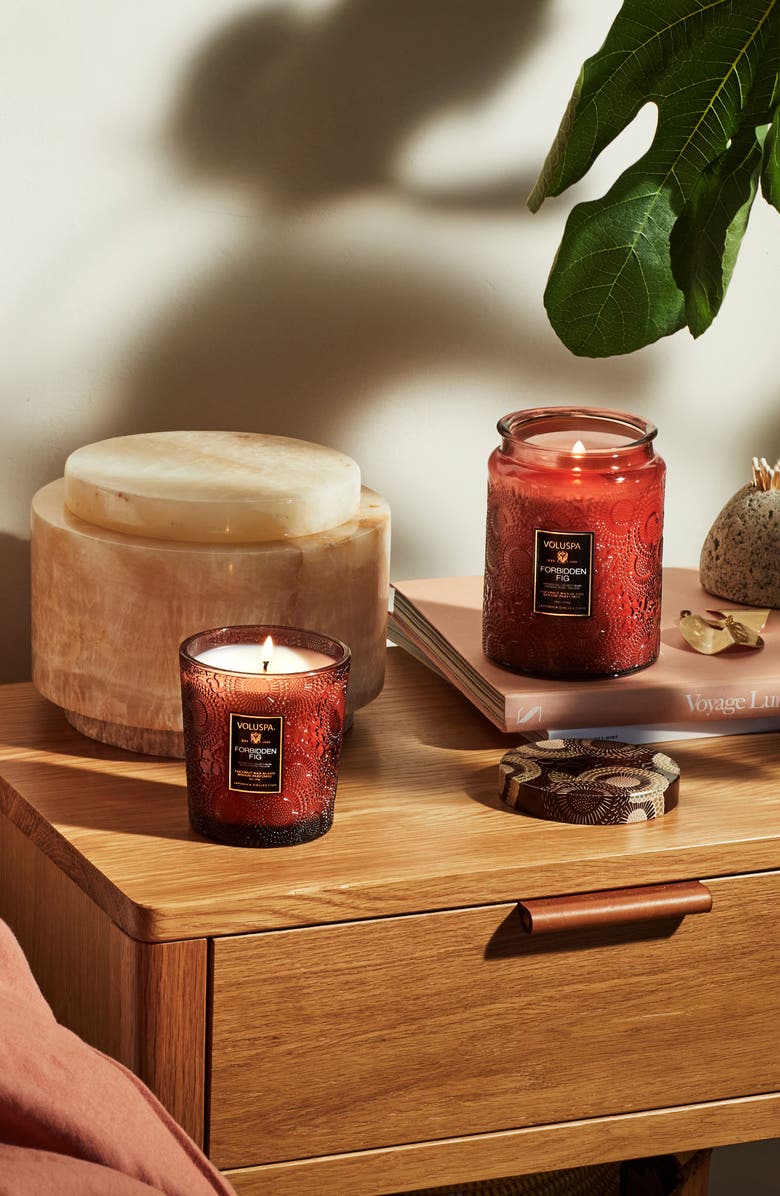 Voluspa Forbidden Fig Candle, Alternate, color, Forbidden Fig