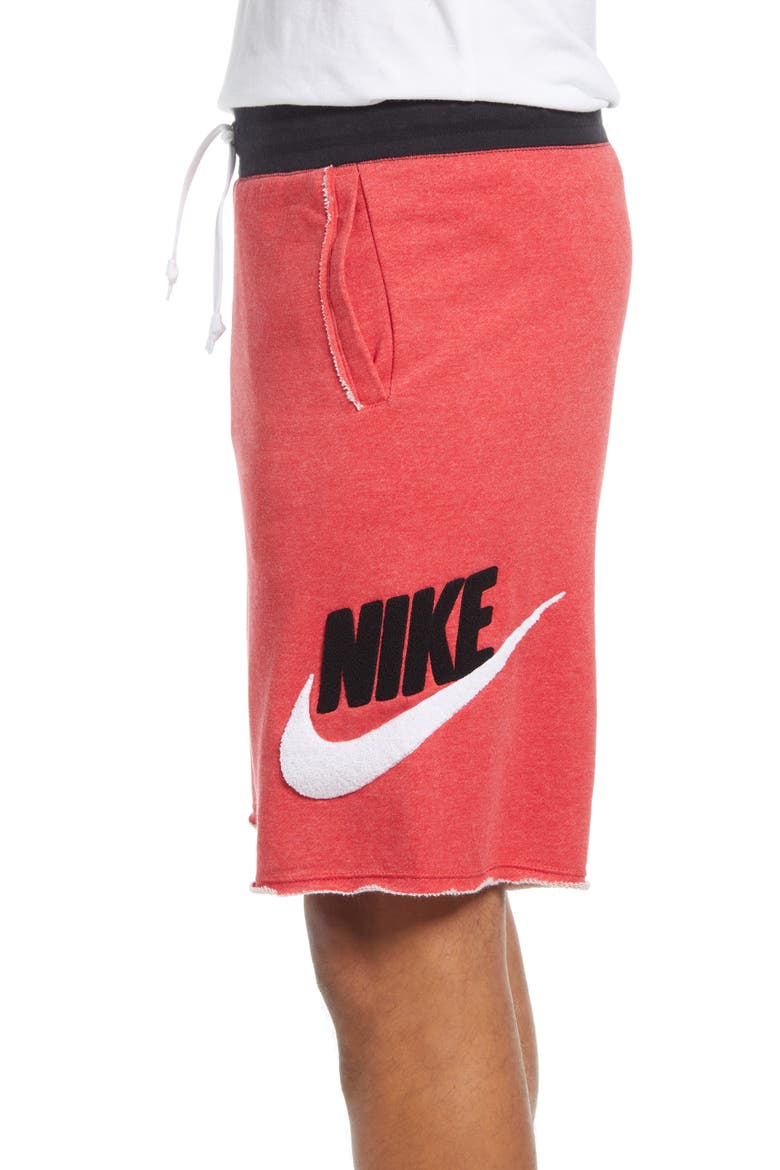 Sportswear Alumni Athletic Shorts, Alternate, color, LIGHT UNIVERSITY RED HEATHER