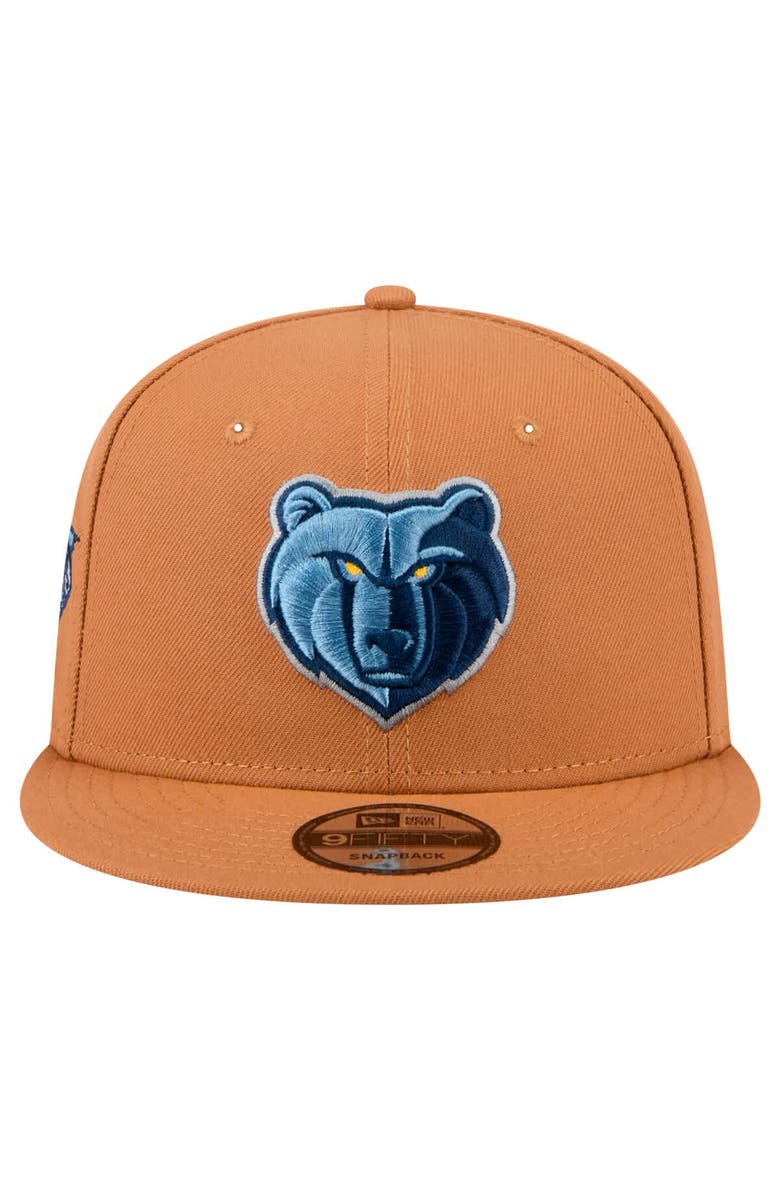 New Era Men's New Era Tan Memphis Grizzlies Color Pack 9FIFTY Snapback Hat, Alternate, color, Tan