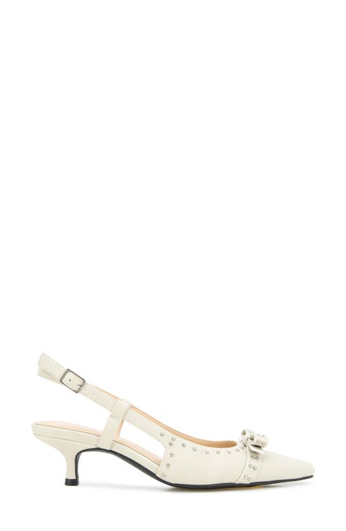 Reaction Kenneth Cole Manchester Slingback Kitten Heel Pump In White