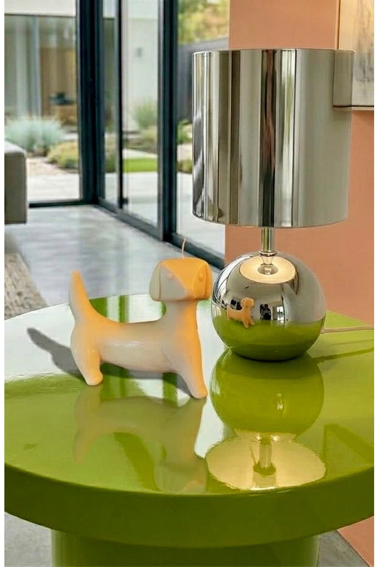 Astro Dog Candle, Alternate, color, Ivory