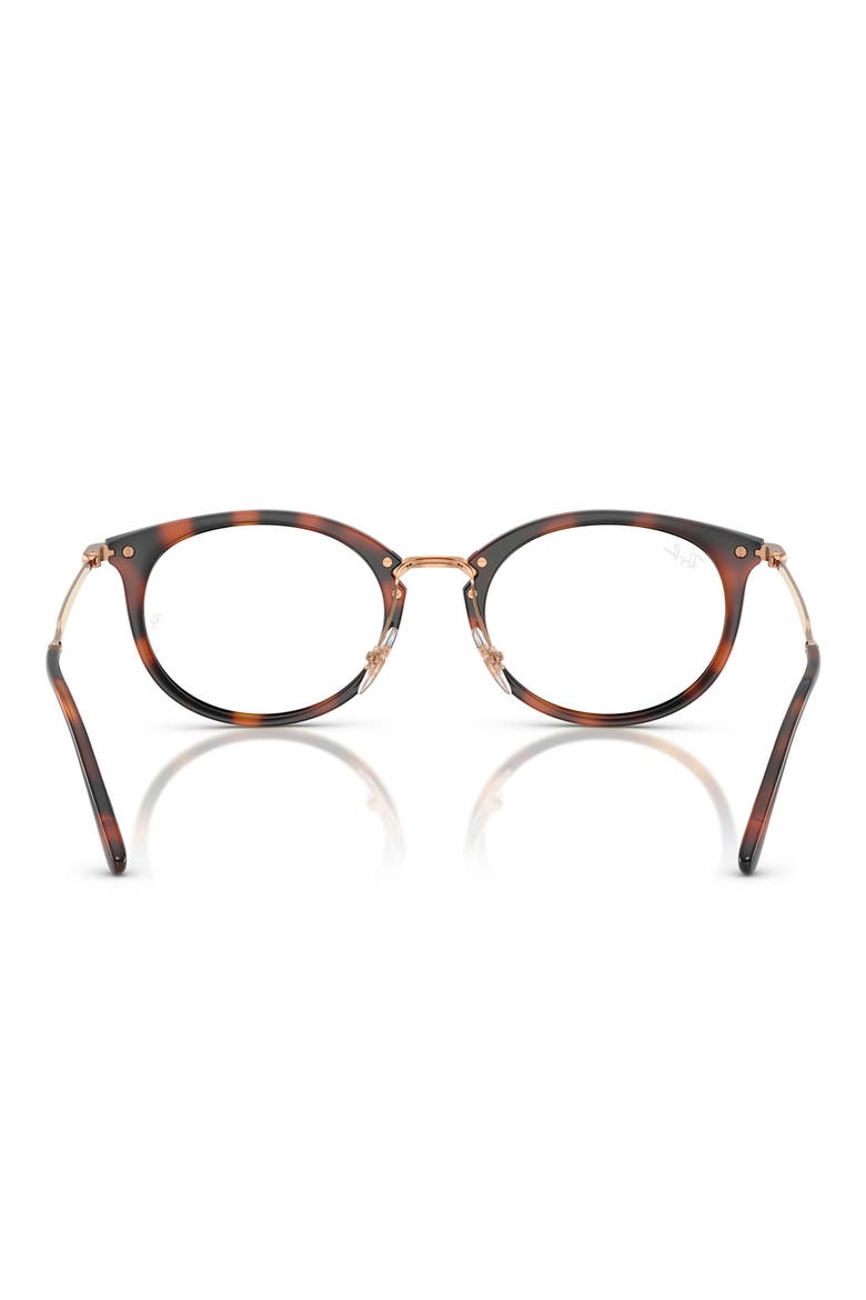 51mm Small Oval Optical Glasses, Alternate, color, STRIPED HAVANA