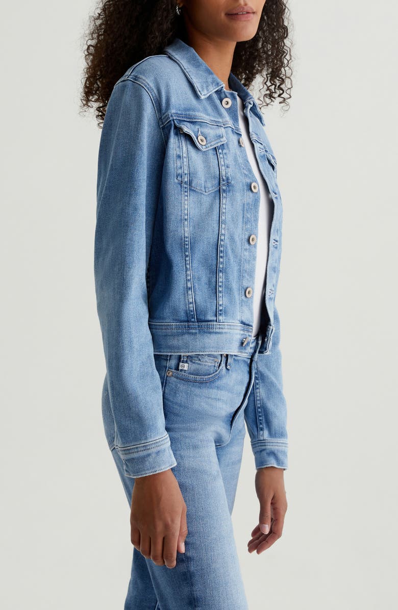 AG Robyn Denim Trucker Jacket, Alternate, color, Central Coast