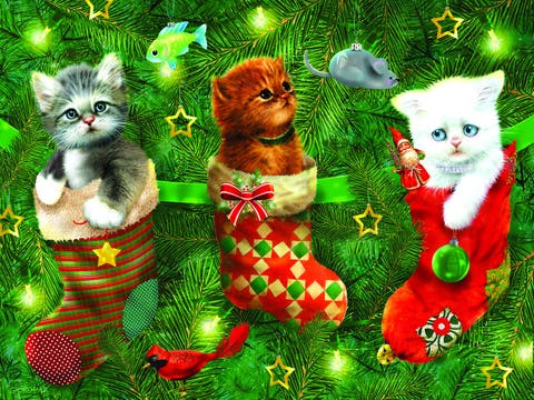 Stockings Full of Kittens 300 piece Jigsaw Puzzle for Adults