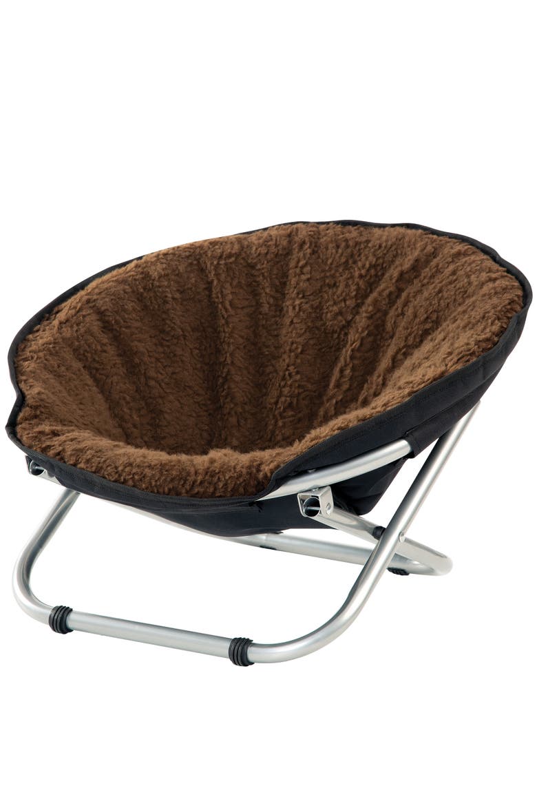 Etna Folding Pet Cozy Chair, Main, color, Brown