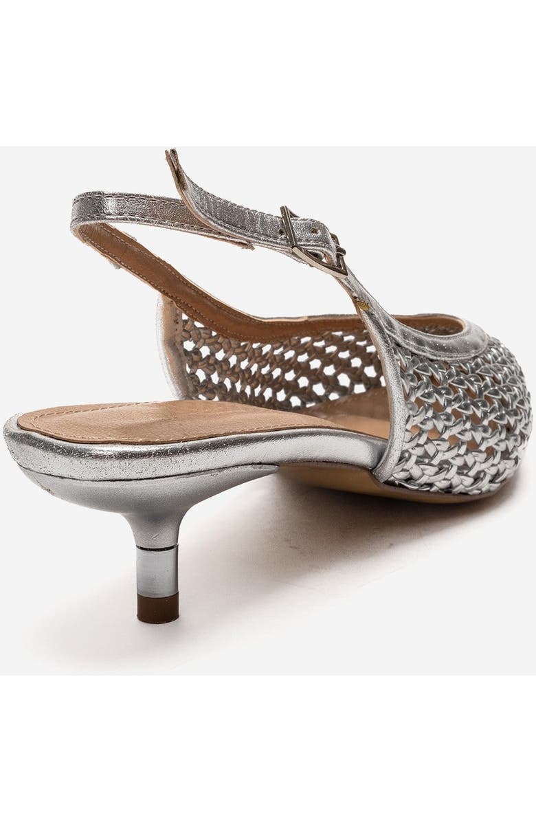 Prologue Shoes Orelis Kitten Heel Pump, Alternate, color, Silver