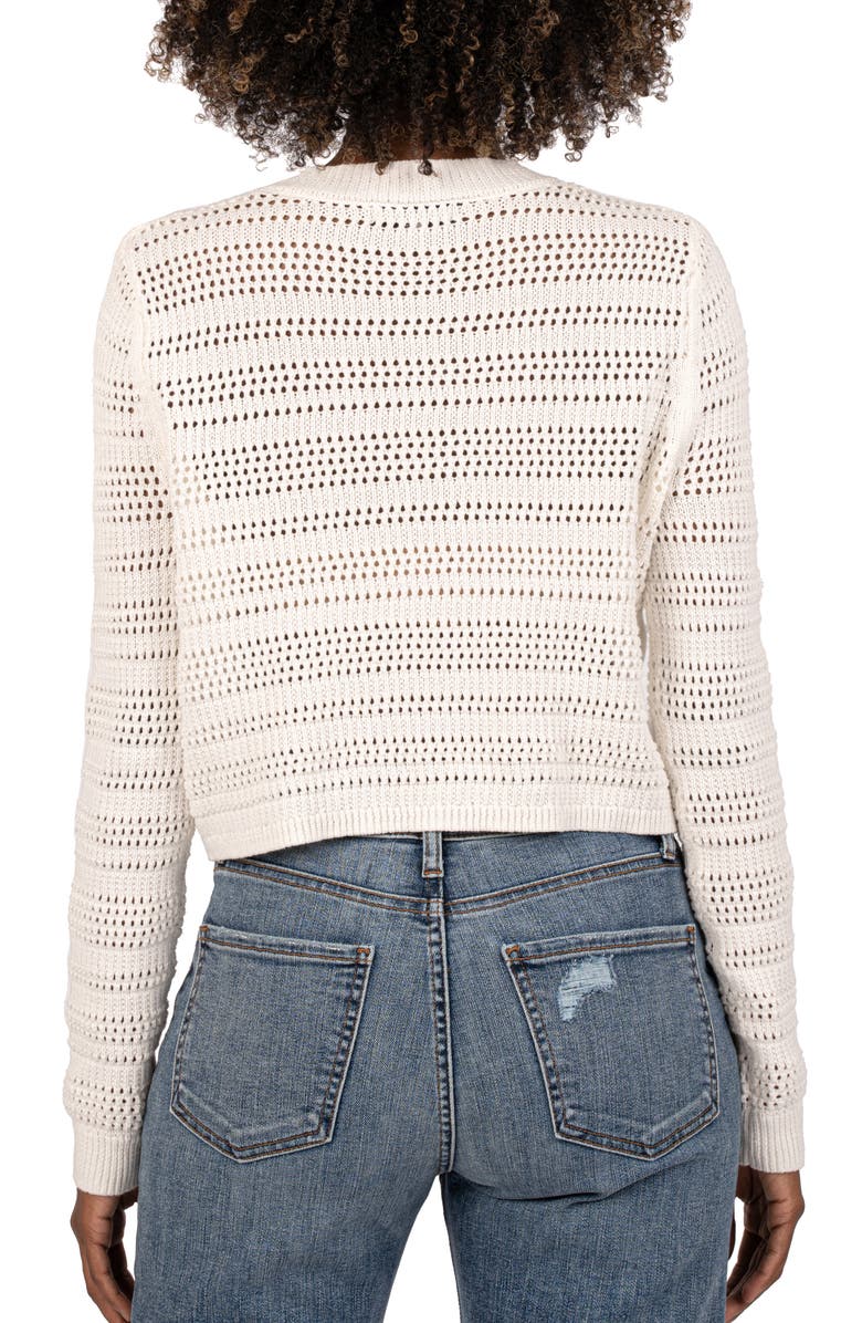 KUT from the Kloth Open Stitch Crop Sweater, Alternate, color, 
