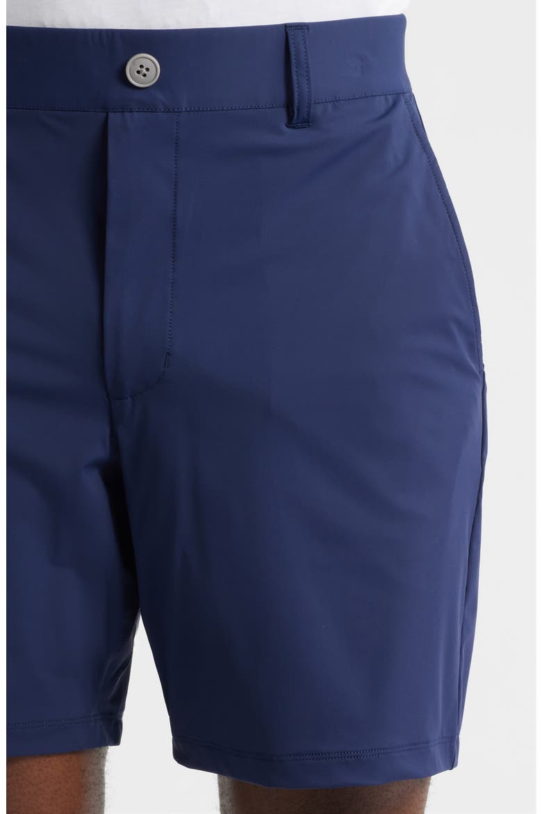 Fusionn Stretch Nylon Chino Shorts, Alternate, color, NAVY