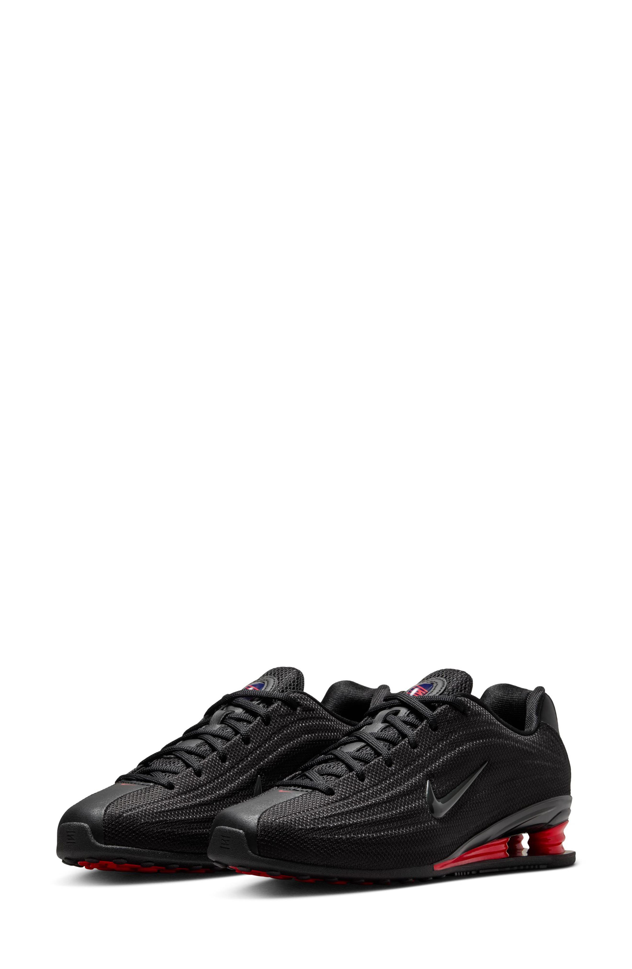 Nike Shox Z Sneaker, Main, color, Black/ Black/ University Red