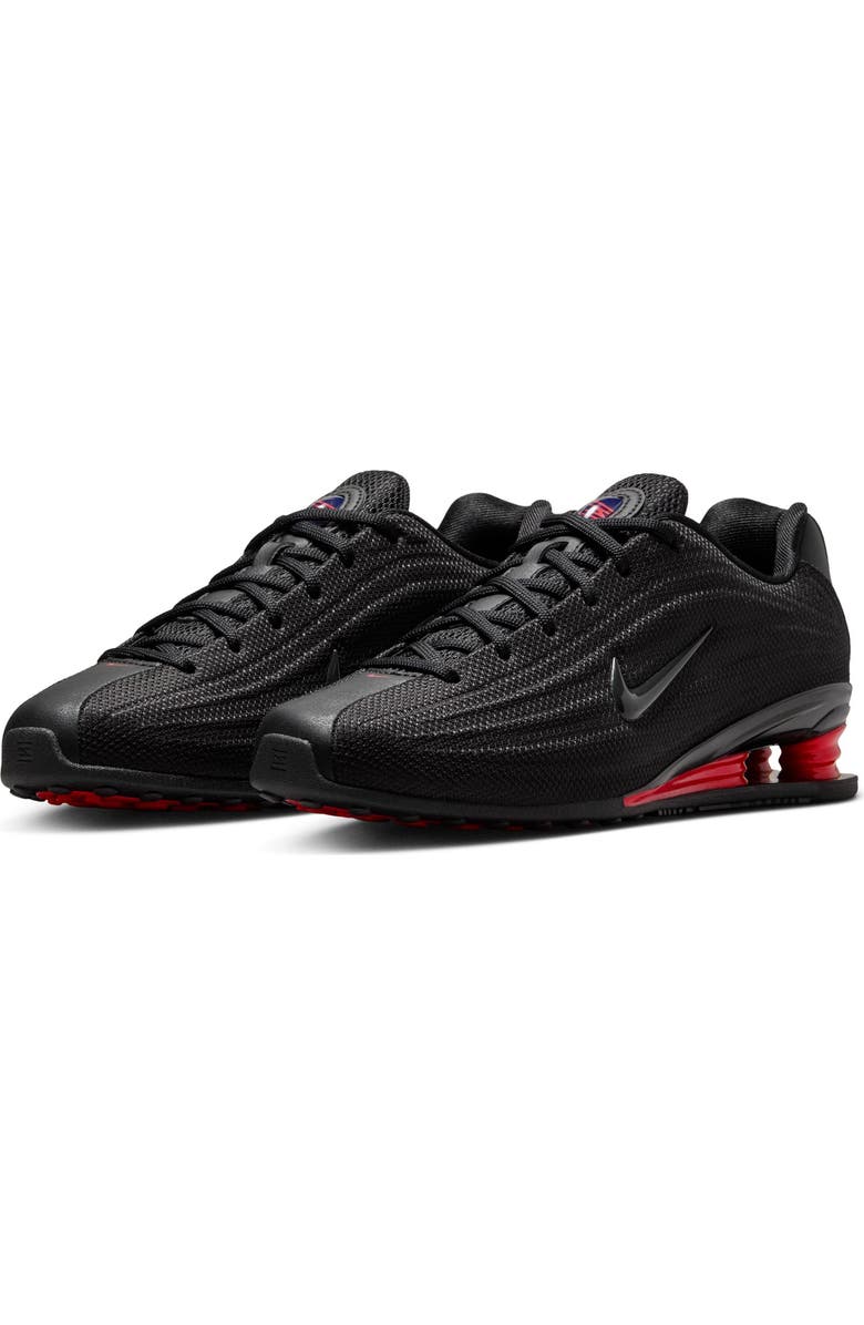 Nike Shox Z Sneaker, Main, color, Black/ Black/ University Red