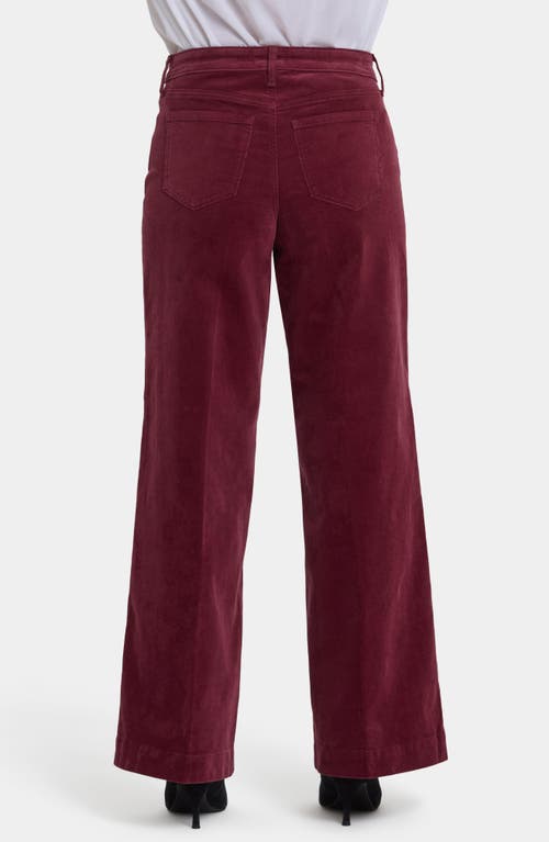 Nydj Teresa Wide Leg Corduroy Pants In Red