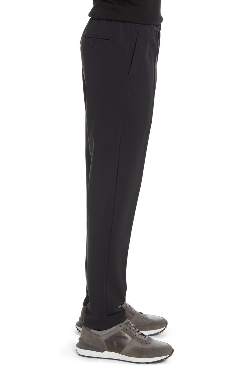Theory Curtis Pintuck Precision Pants, Alternate, color, Black