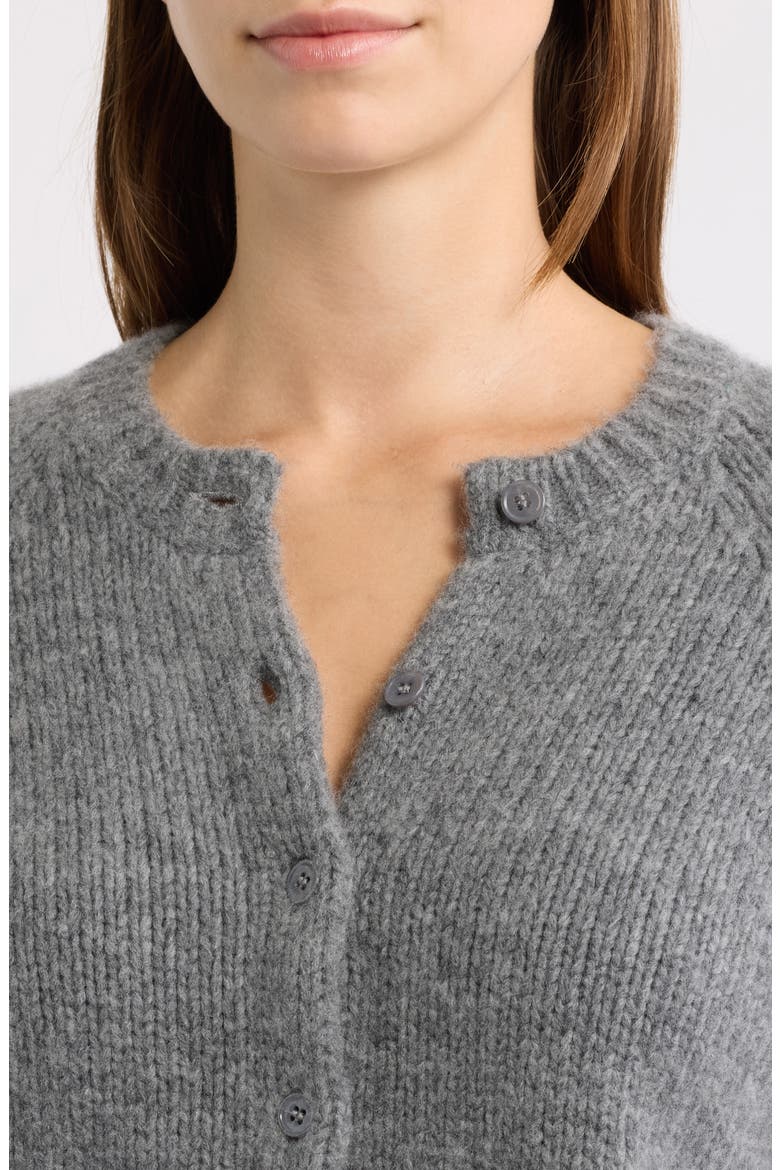 Darcy Cardigan, Alternate, color, CHARCOAL MELANGE