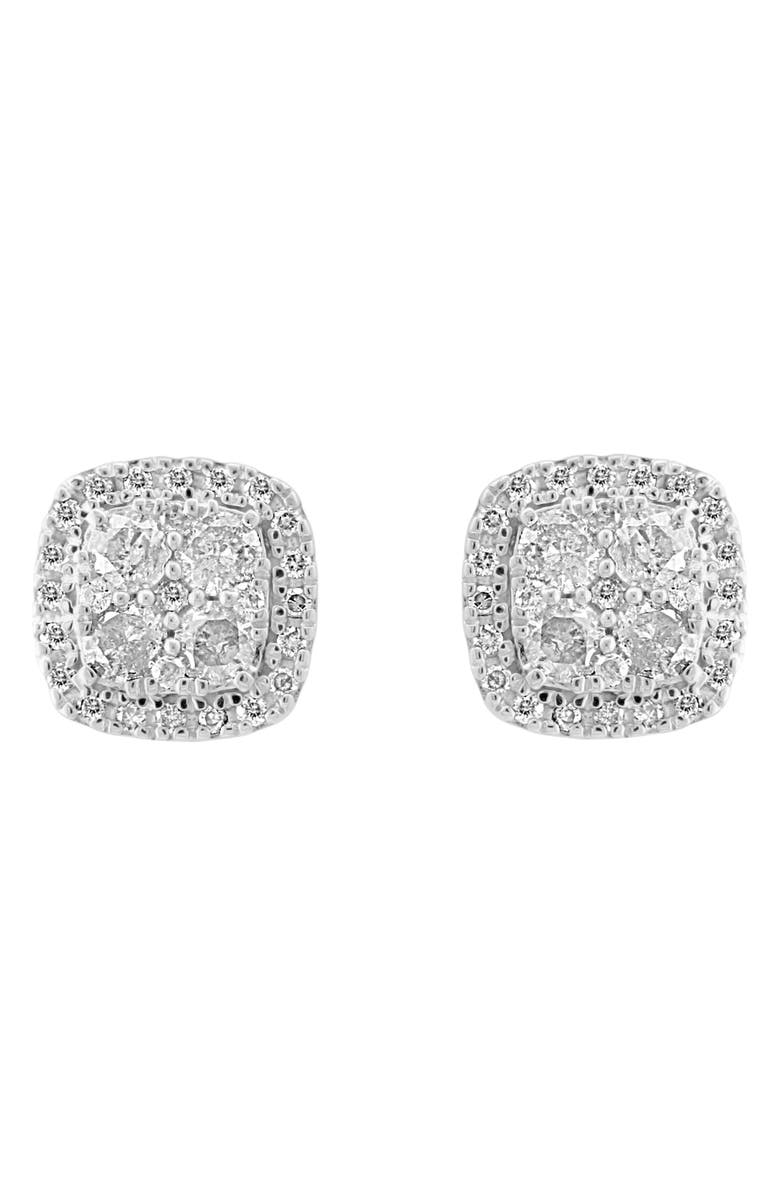 EFFY Diamond Stud Earrings & Pendant Necklace Set, Alternate, color, White