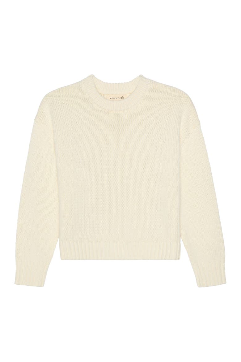Elena Crewneck Sweater, Main, color, Ivory