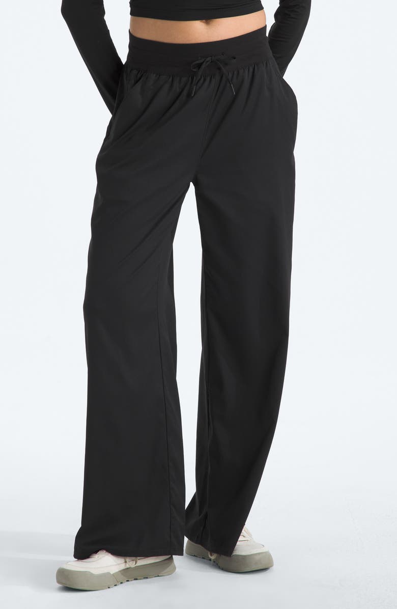 The North Face Aphrodite Arise Wide Leg Pants, Main, color, Tnf Black