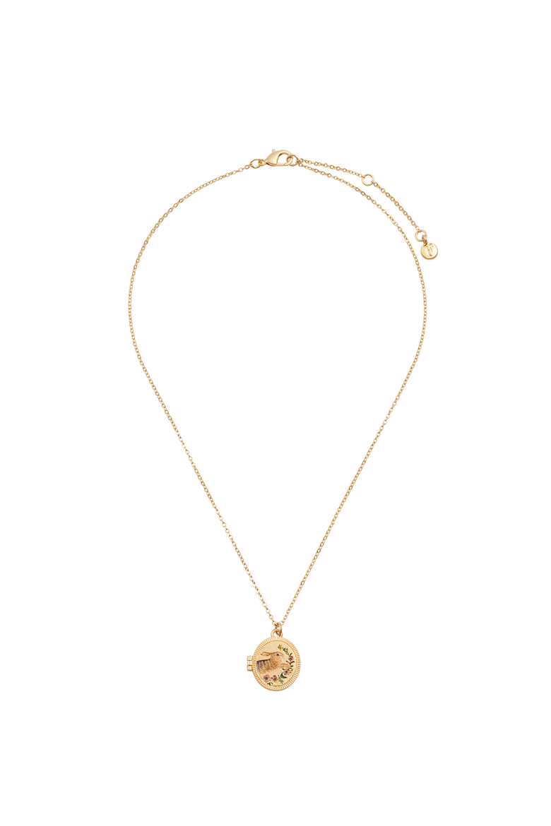 Running Bunny Locket, Alternate, color, Multi & Gold