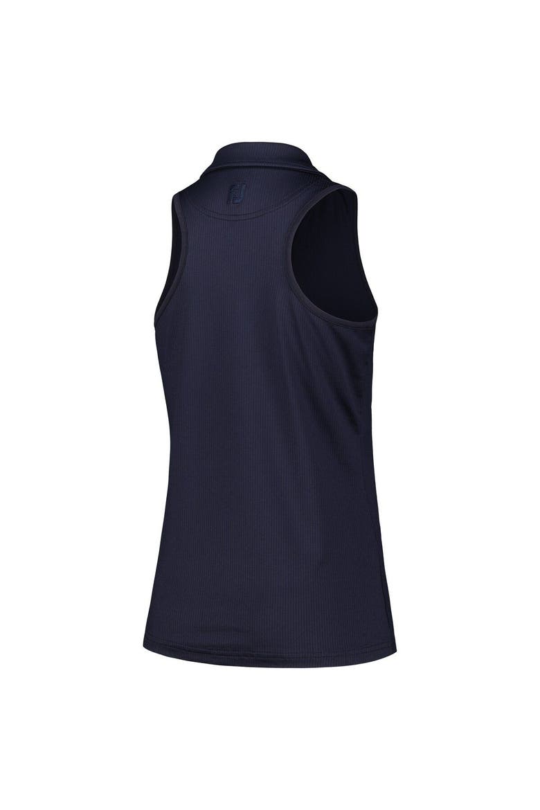 Women's FootJoy Navy THE PLAYERS ProDry® Crossover V-Neck Racerback Tank Top, Alternate, color, Navy