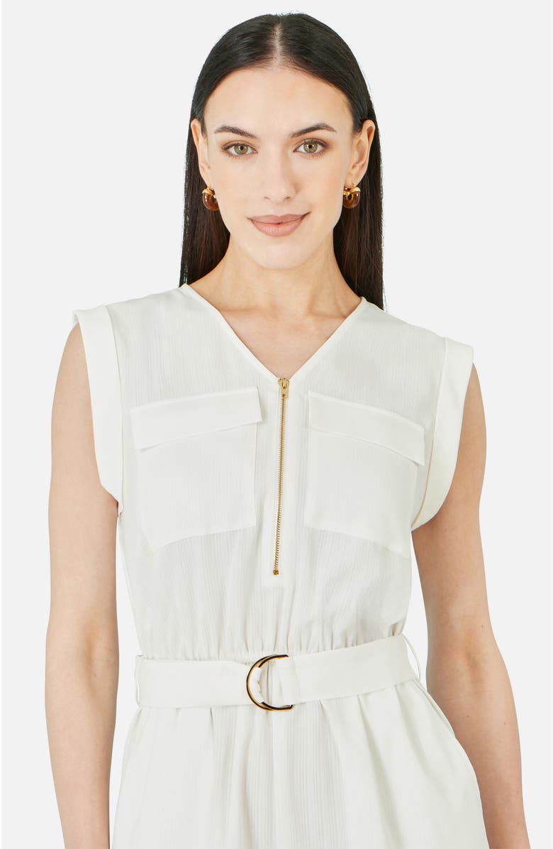 Yumi Utility Style Playsuit, Alternate, color, White