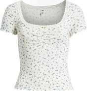 BP. Scoop Neck Pointelle Top