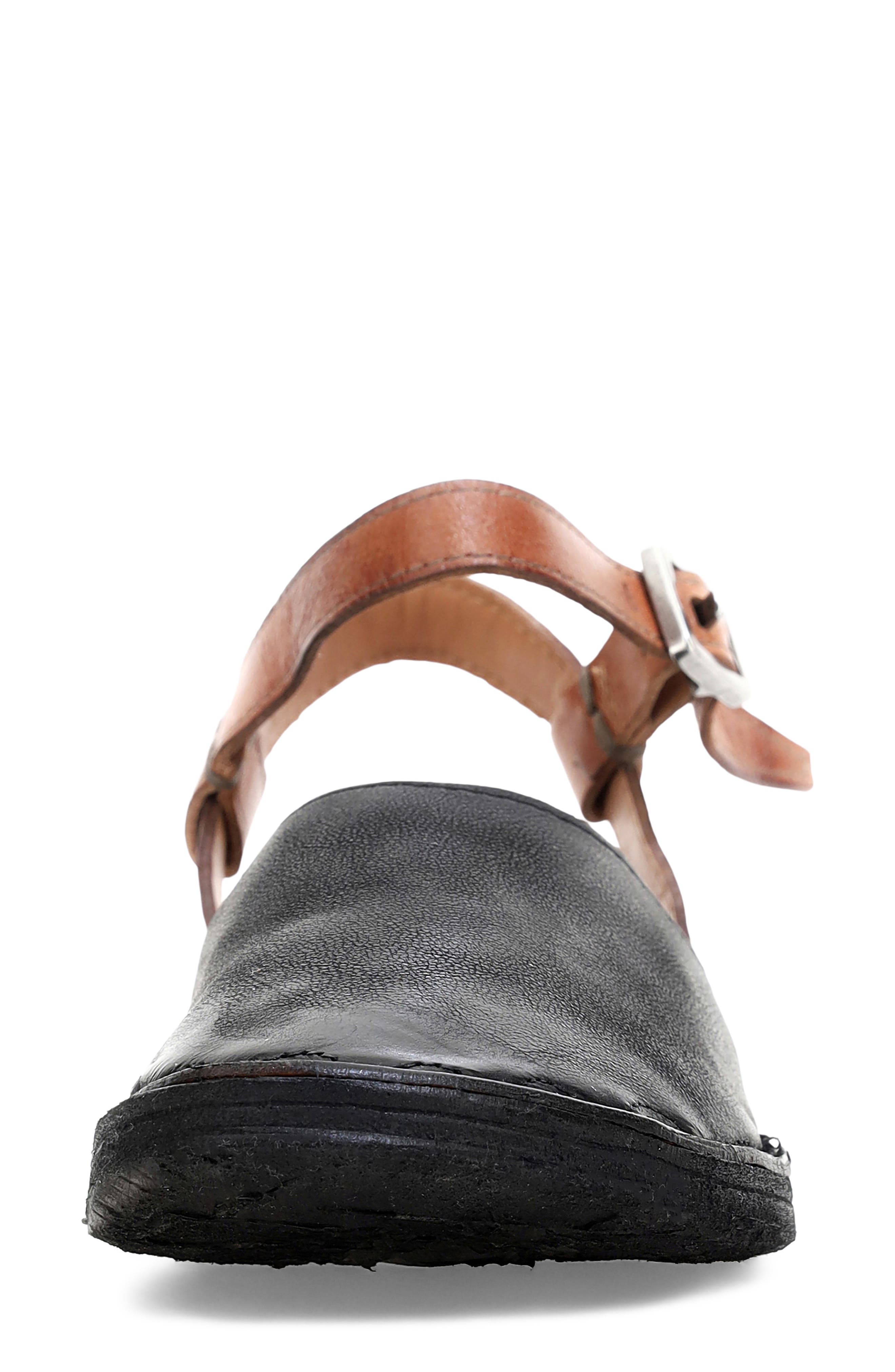 A.S.98 Rodrick Ankle Strap Flat, Alternate, color, Black