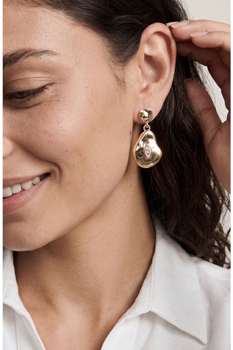 Marquise Drop Earrings, Alternate, color, CLEAR