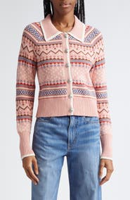 Veronica Beard Cheshire Fair Isle Cardigan