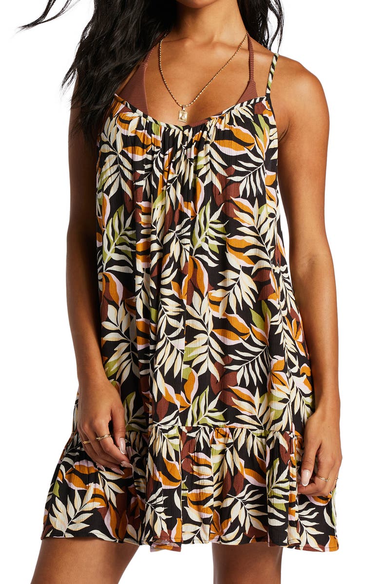 Billabong Beach Vibes Floral Cover-Up Dress, Main, color, 