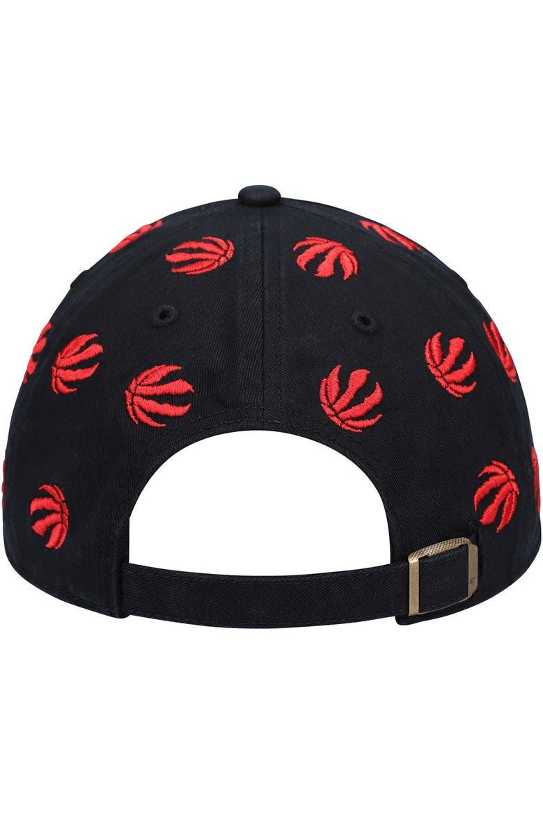 Men's '47 Black Toronto Raptors Confetti Cleanup Adjustable Hat, Alternate, color, Black