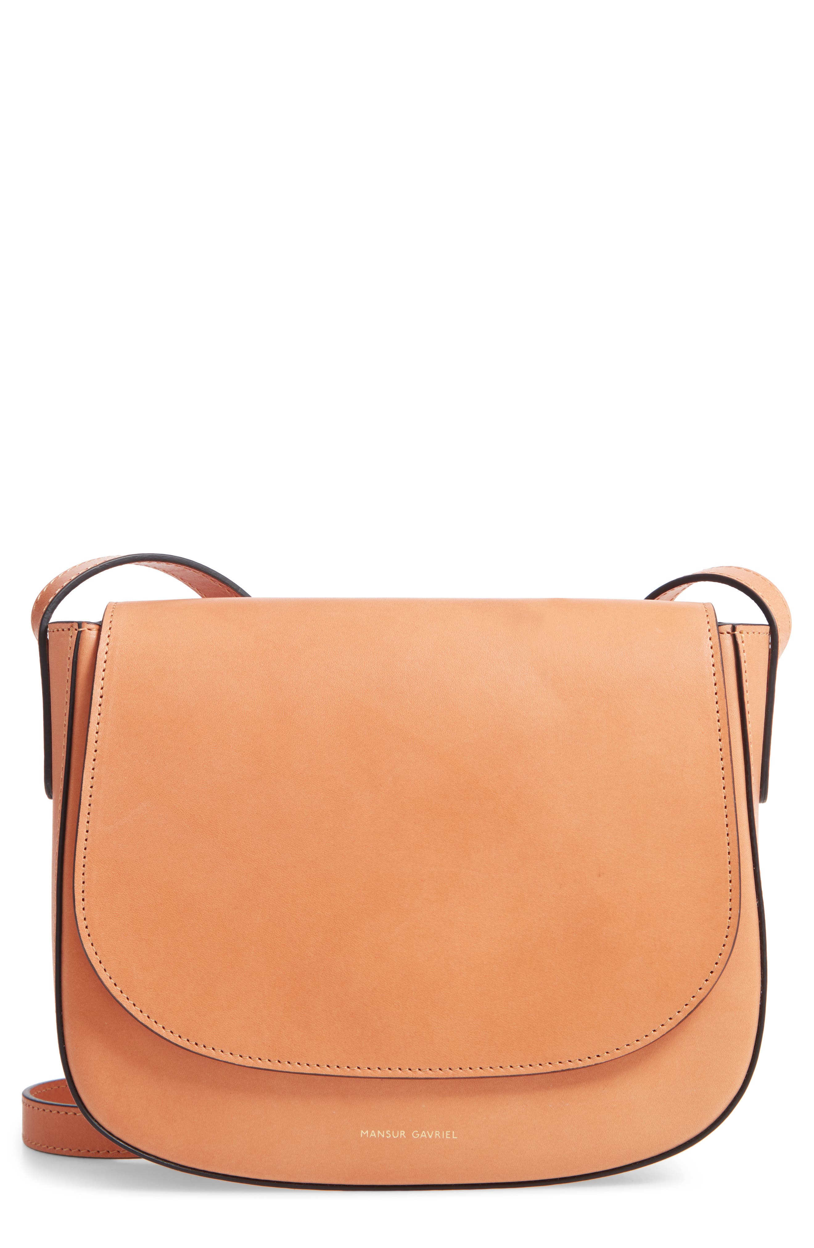 Mansur Gavriel Leather Crossbody Bag, Main, color, 