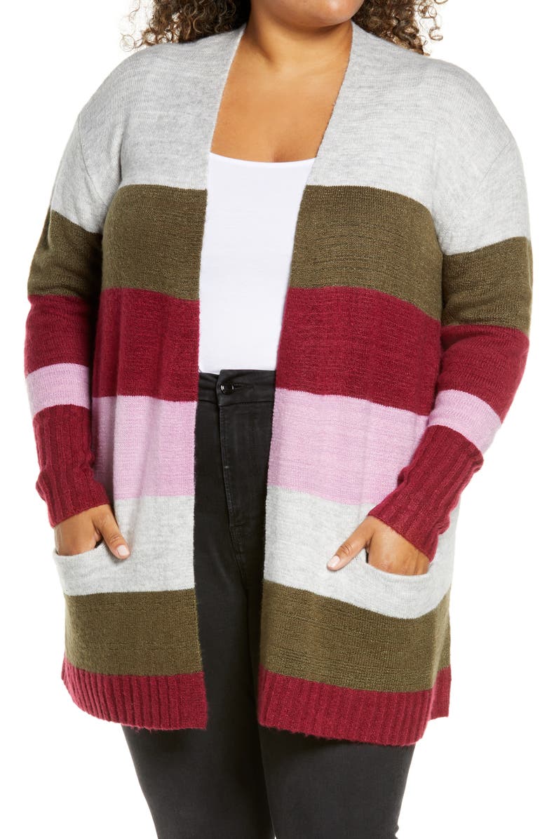 Caslon<sup>®</sup> Open Front Cardigan, Alternate, color,