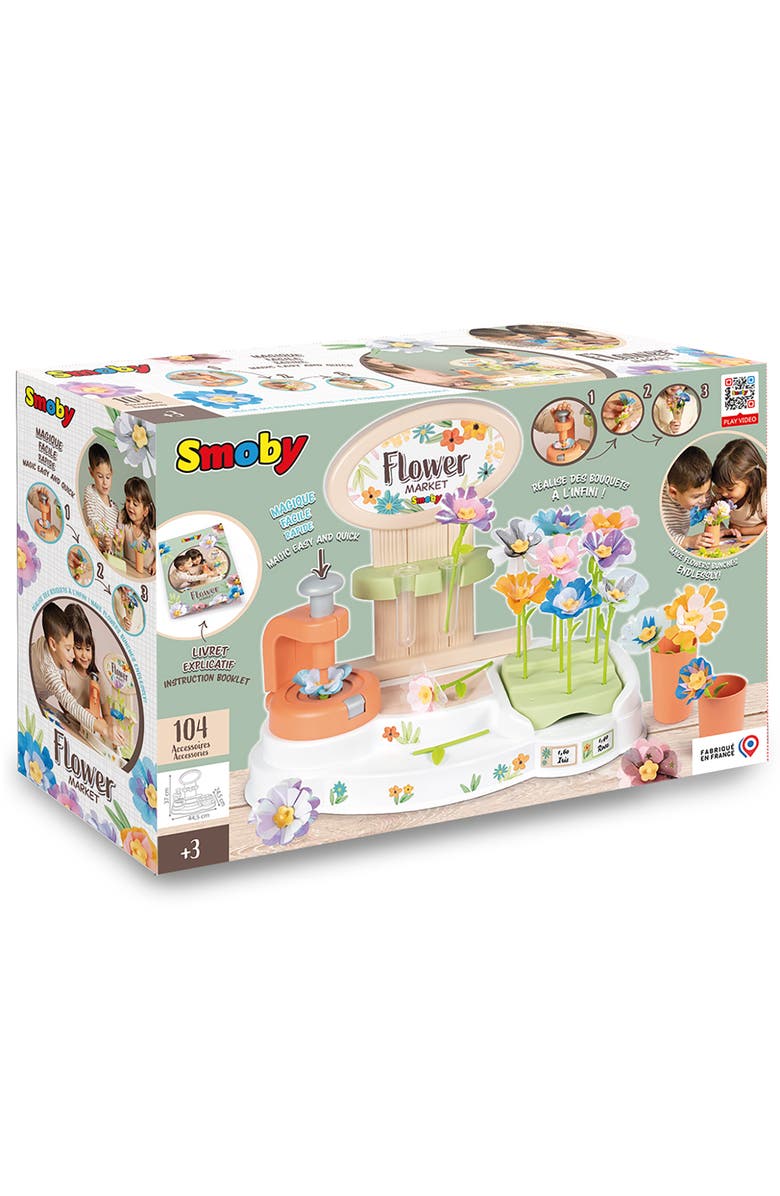 Smoby Flower Market Kids Diy 100 Piece Set, Main, color, Multicolored