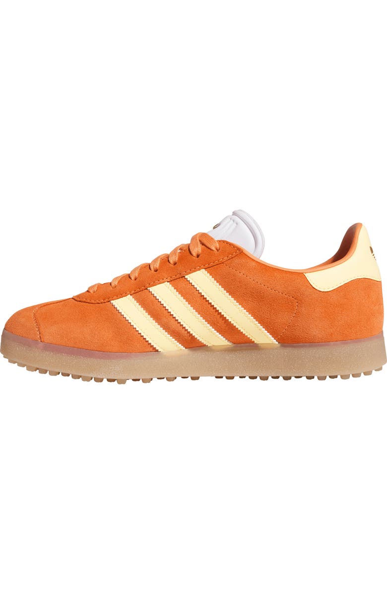adidas Gazelle Golf Shoe, Alternate, color, Orange/ White