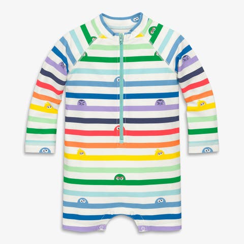 Baby Sesame Street One-Piece Rash Guard