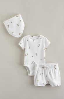 Romper, Bib & Shorts Set