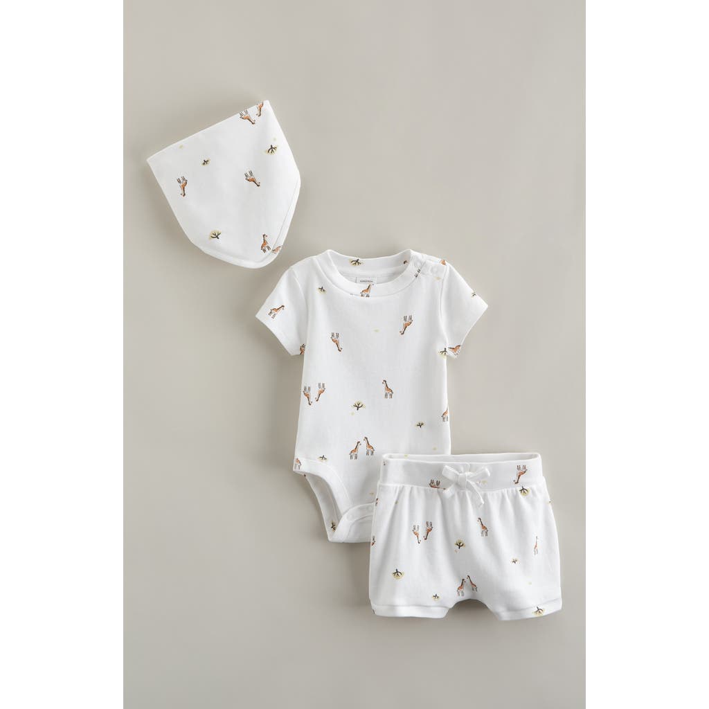 Nordstrom Romper, Bib & Shorts Set In White