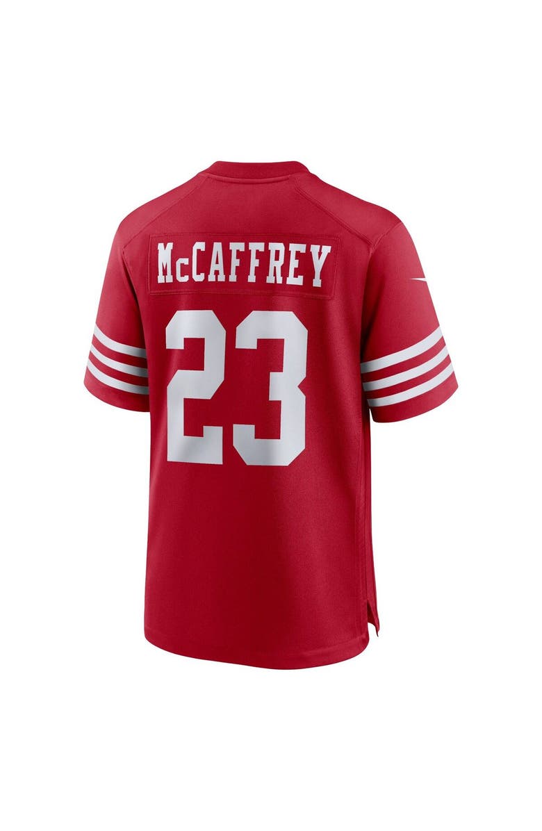 Nike Youth Nike Christian McCaffrey Scarlet San Francisco 49ers Game Jersey, Alternate, color, Scarlet