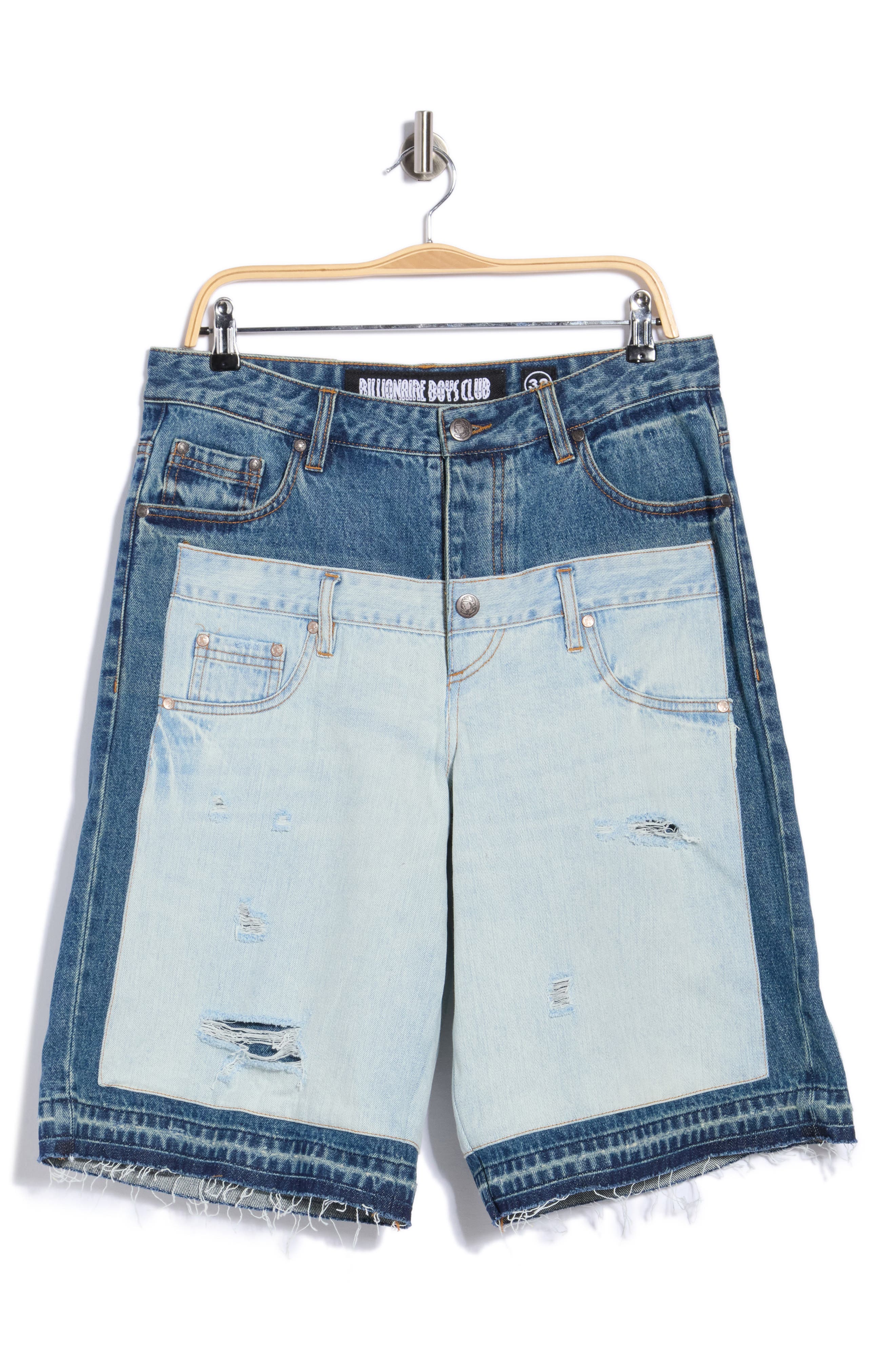 Apollo Layered Distressed Denim Shorts