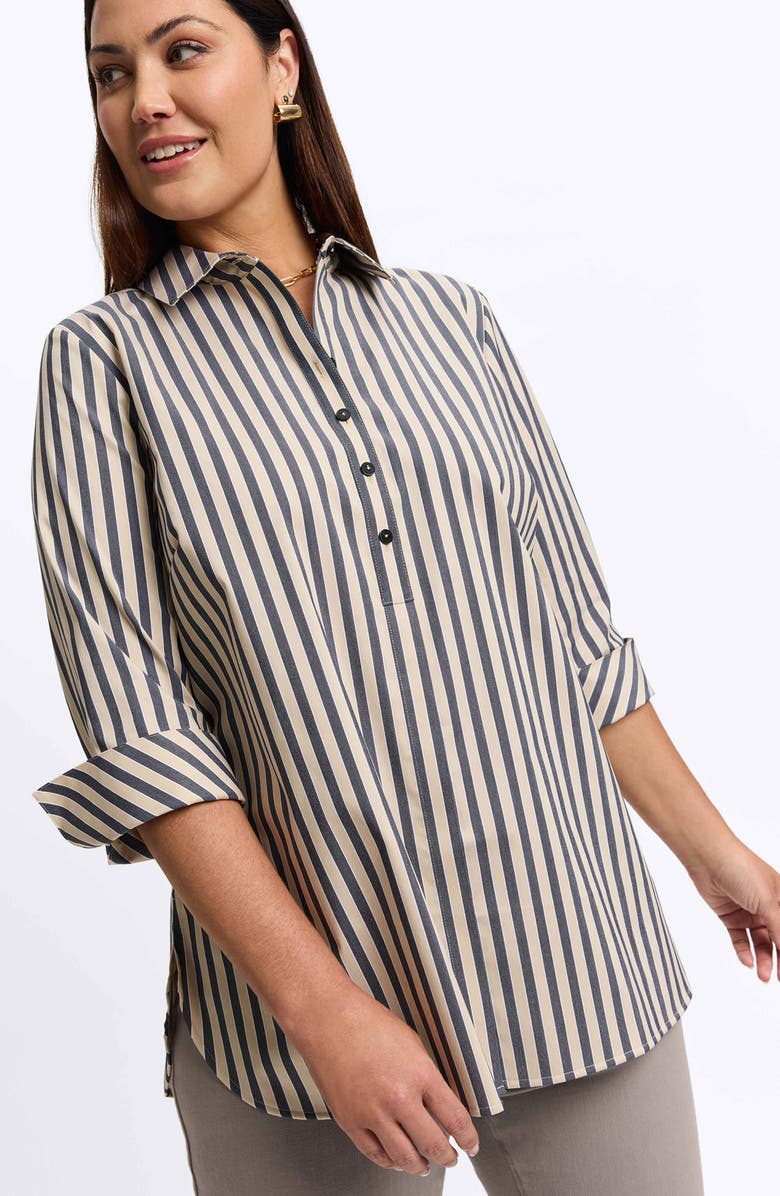 Foxcroft Madison Neutral Stretch Shirt, Alternate, color, 