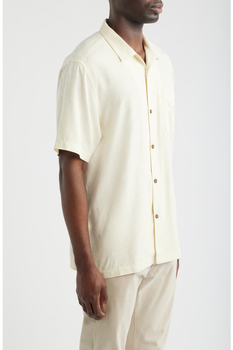 Blush Bayou Silk Camp Shirt, Alternate, color, CLOUD CREAM