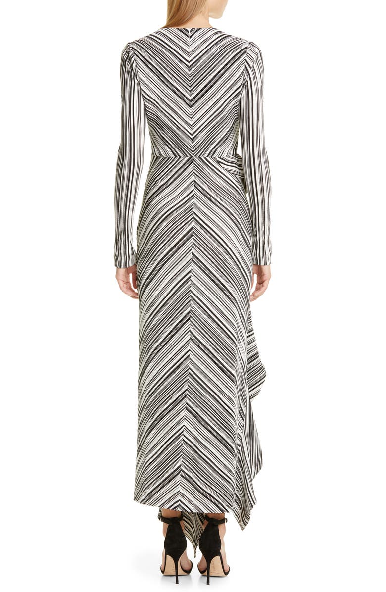 Galvan Taja Ruffle Long Sleeve Evening Dress, Alternate, color,