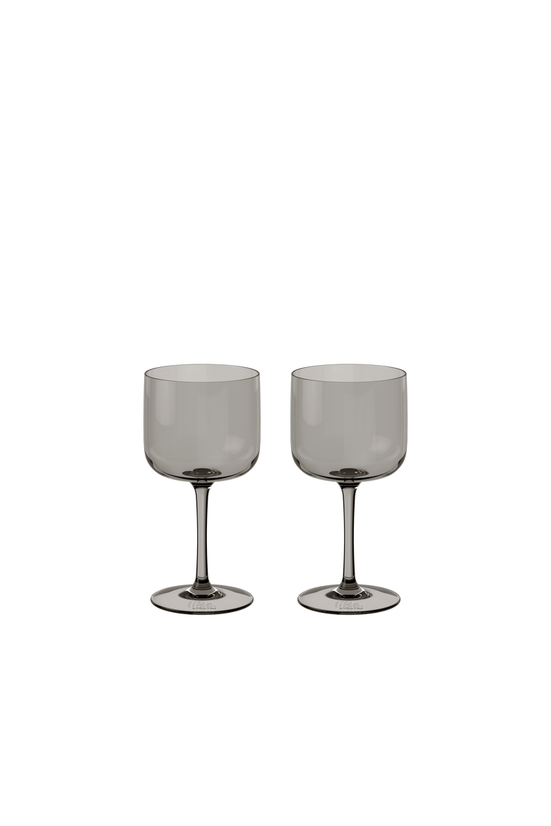 Like Smoke Wine / Water Glass Pair, Main, color, Grey