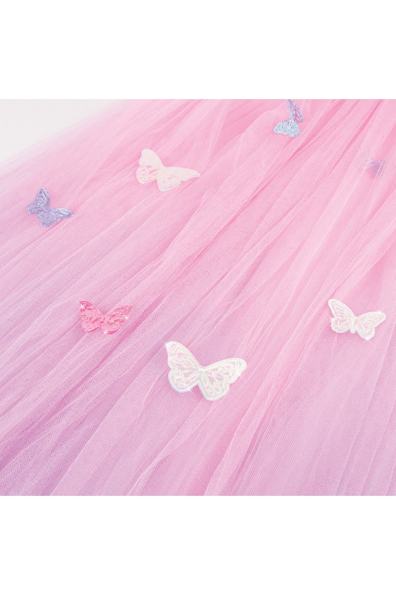 Butterfly Ombre Bed Canopy with Pink & Purple Shimmering Butterflies Kit, Alternate, color, Multicolored