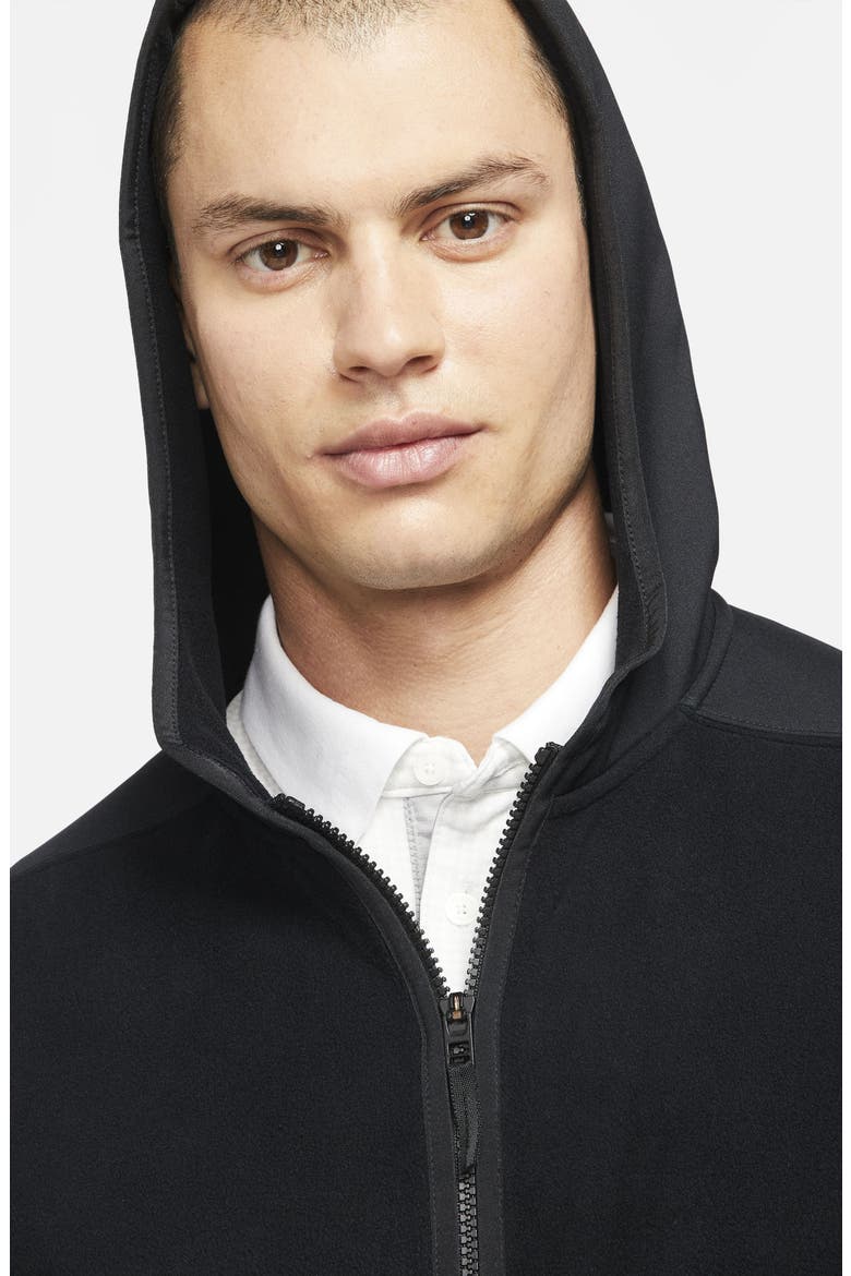 Nike Therma-FIT Victory Zip Golf Hoodie, Alternate, color, BLACK/ BLACK/ BLACK/ WHITE