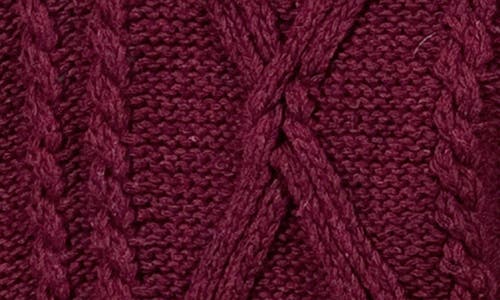 Princess Polly Anaya Oversize Cable Stitch Sweater In Dark Red