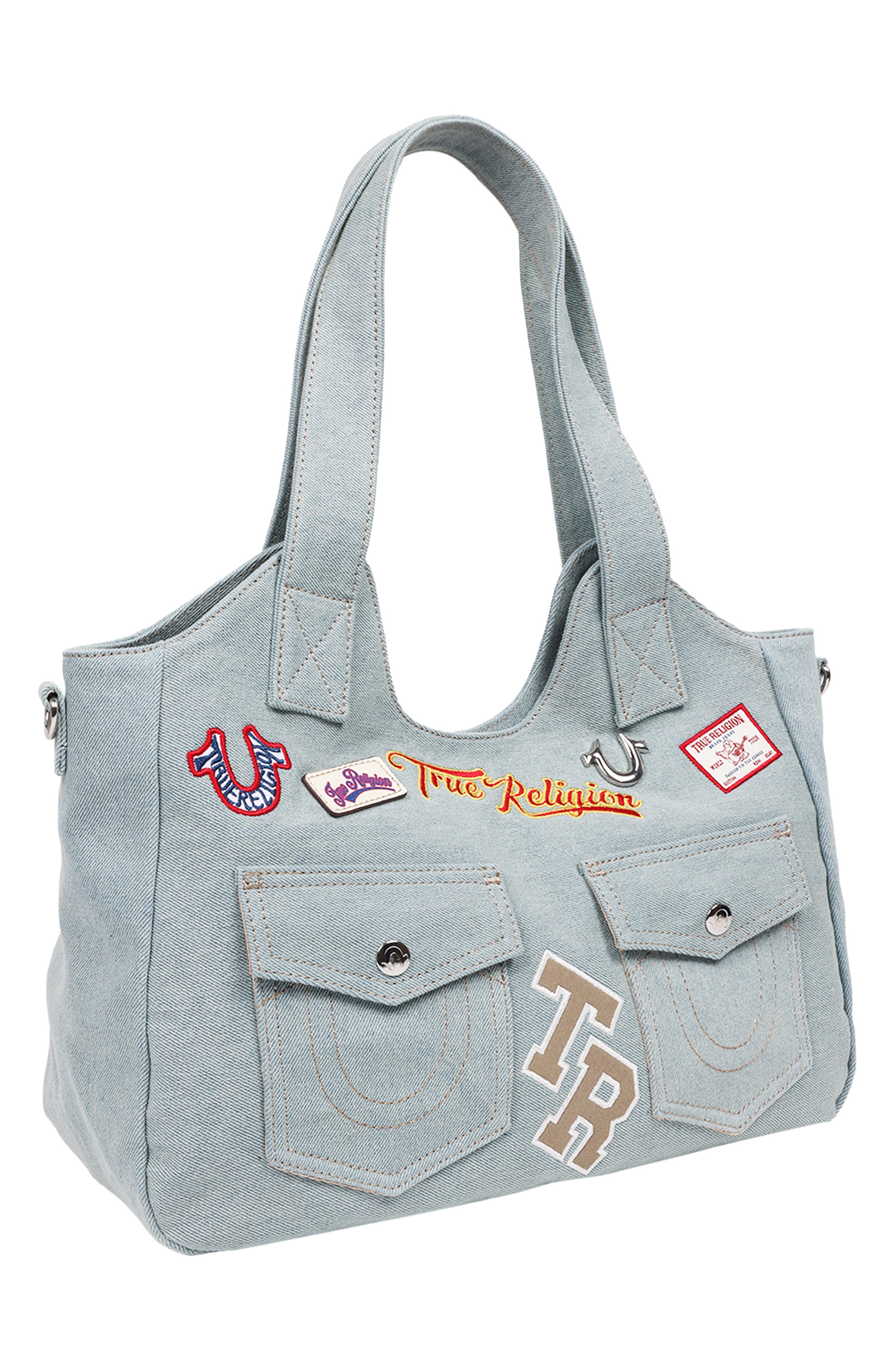 True Religion Agusto Patch Tote, Alternate, color, 